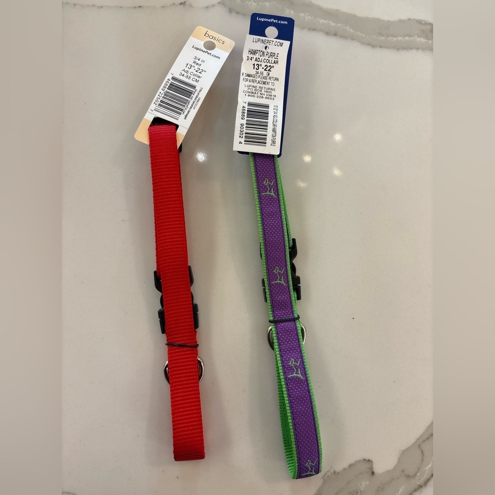 Lot Of 2 Dog Collars - Picture 2 of 2